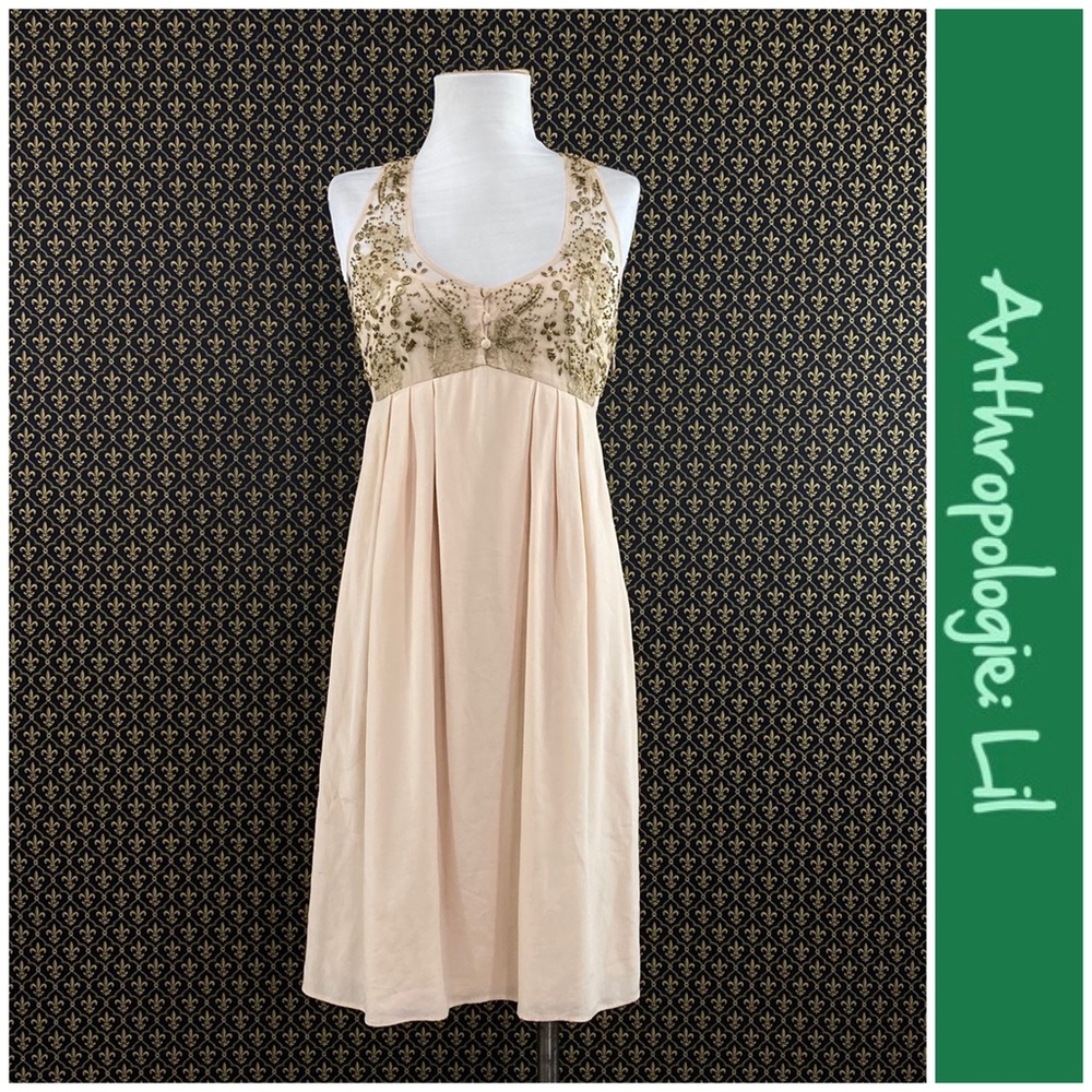 Anthro “Flickering Slip Dress” By Lil